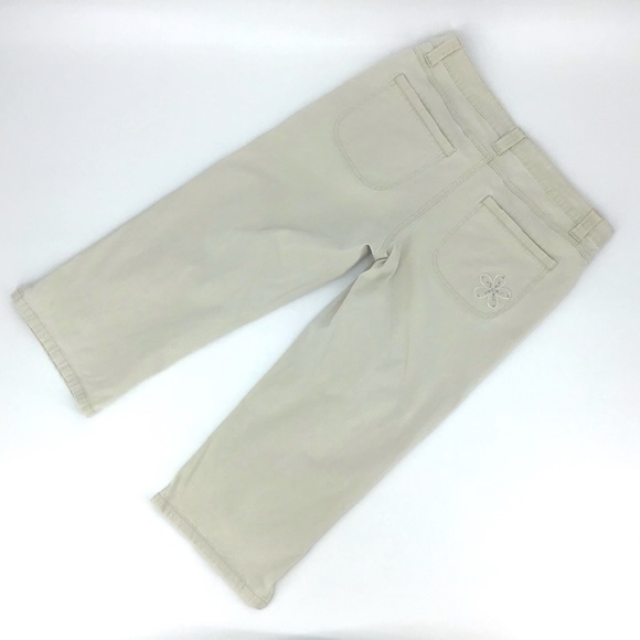 Y2 blu authentic Cream Ribbed Capri Pants, 11 - Picture 2 of 16